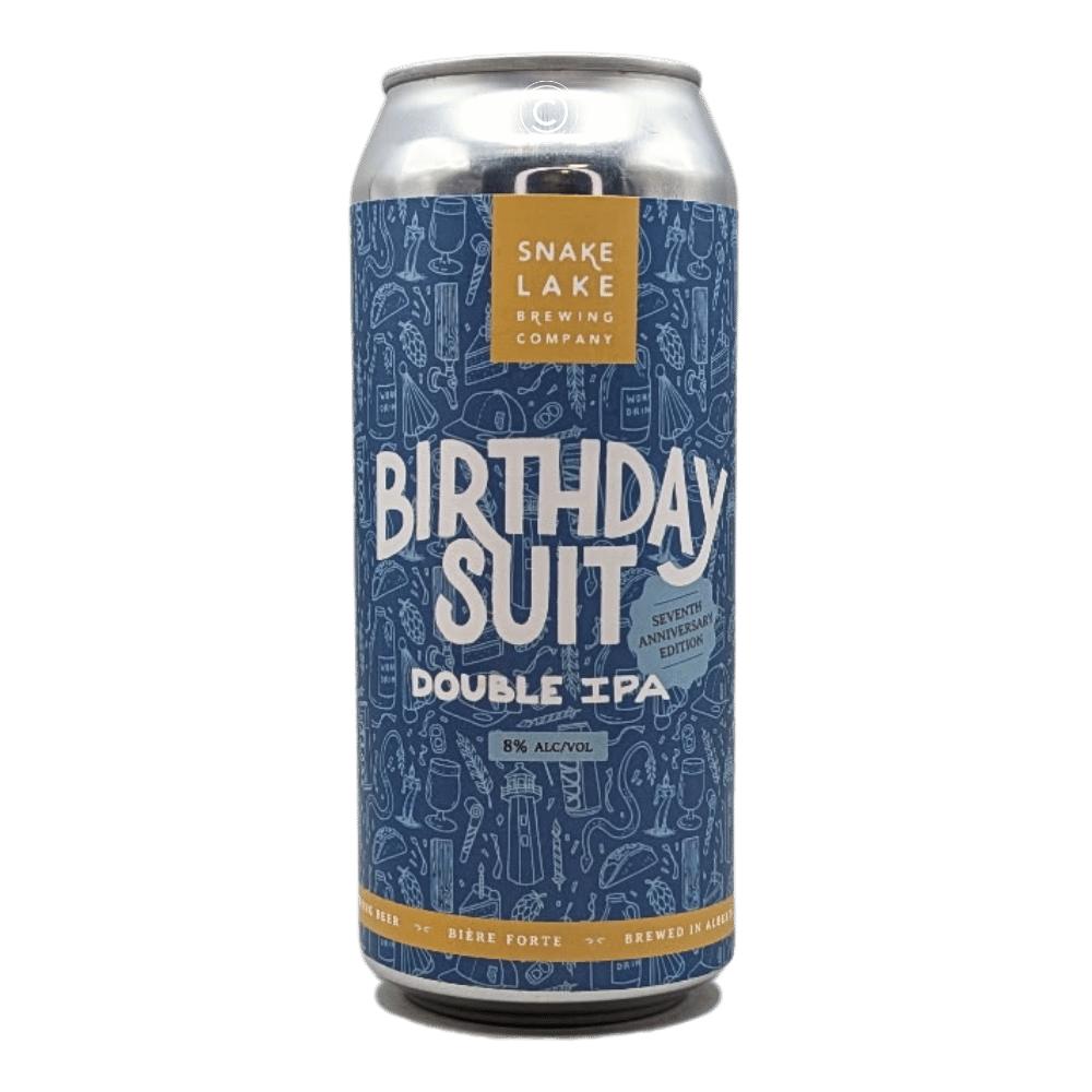 Birthday Suit Double IPA Seventh Anniversary Edition by Snake Lake Brewing Company, beer label