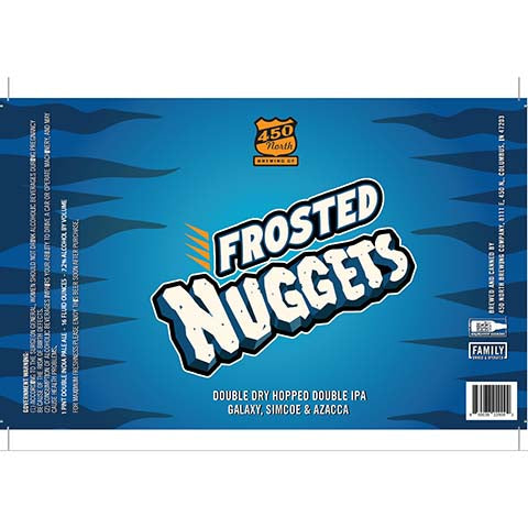 450 North Frosted Nuggets DIPA by 450 North Brewing Company, beer label