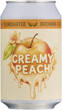 Creamy Peach by The Uncharted Brewing Company, beer label