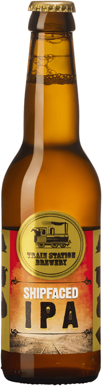 Shipfaced by Train Station Brewery, beer label