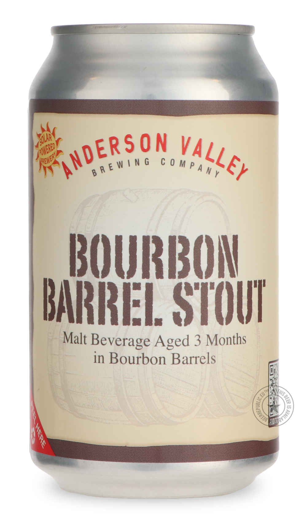 Bourbon Barrel Stout by Anderson Valley Brewing Company, beer label