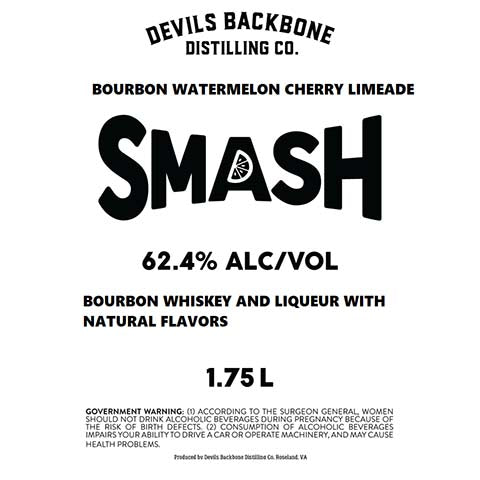 Devil's Backbone Bourbon Watermelon Cherry Limeade Smash by Devils Backbone Brewing Company, beer label