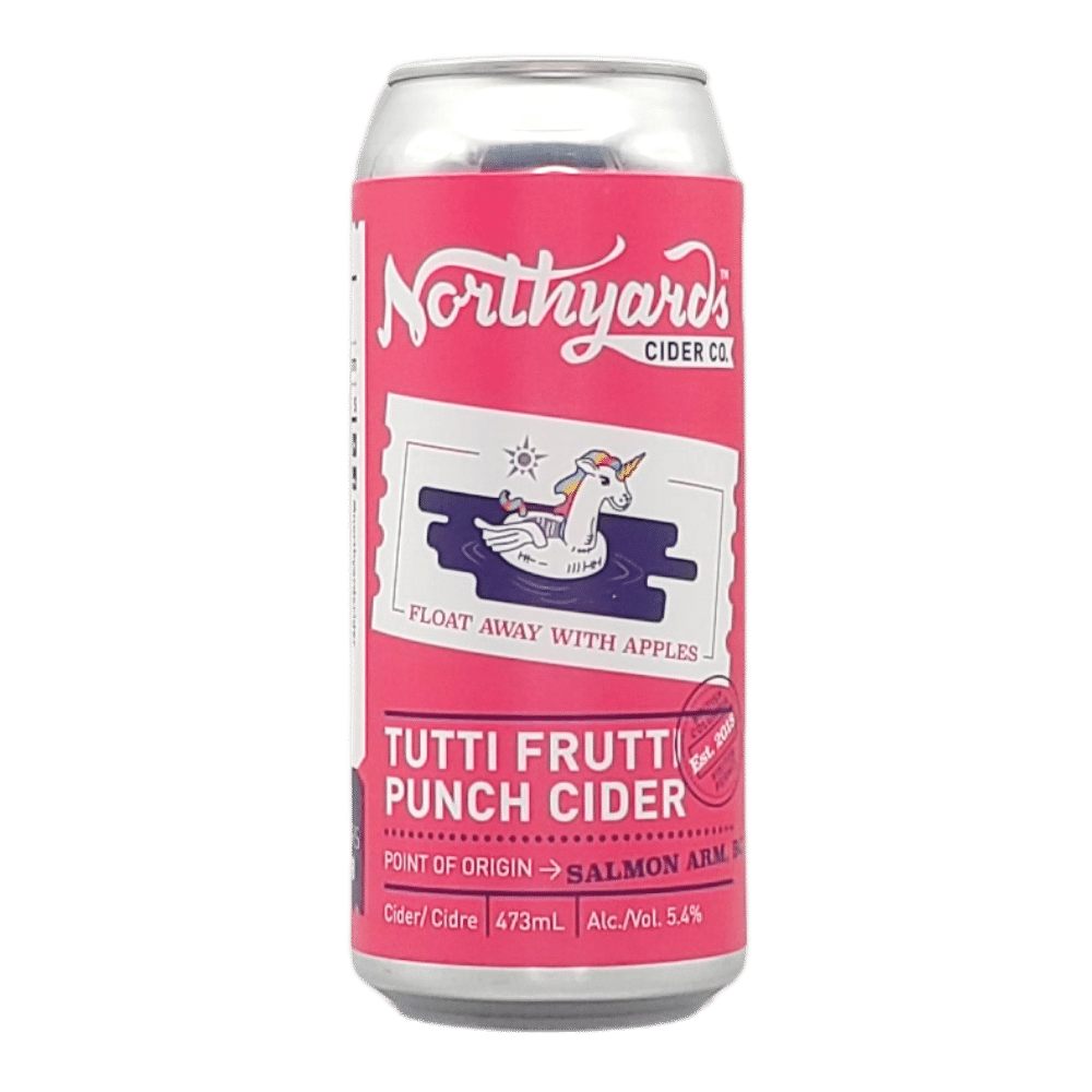 Tutti Fruity Cider by Northyards Cider Co, beer label