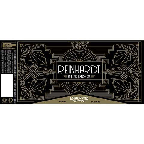 Lakewood Reinhardt Pilsner by Lakewood Brewing Co, beer label