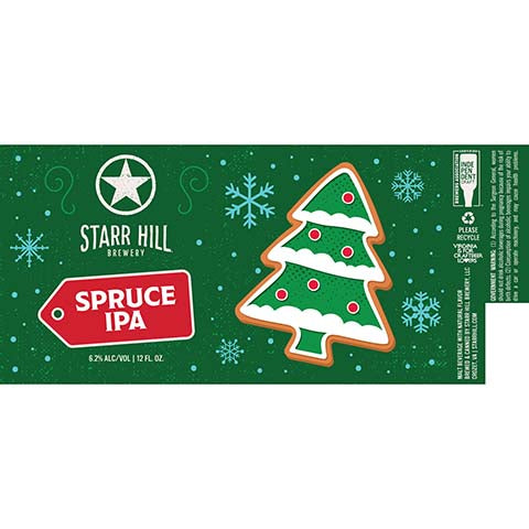 Starr Hill Spruce IPA by Starr Hill Brewery LLC, beer label