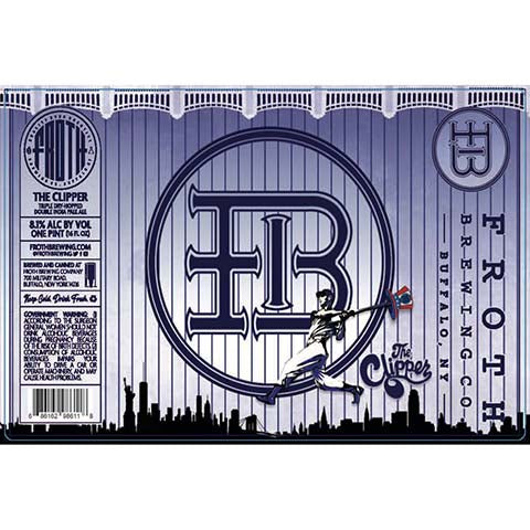 Froth The Clipper TDH DIPA by Froth Craft Brewery, beer label