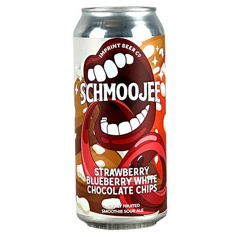 Imprint Schmoojee Strawberry Blueberry White Chocolate Chips Sour by Imprint Beer Company, beer label