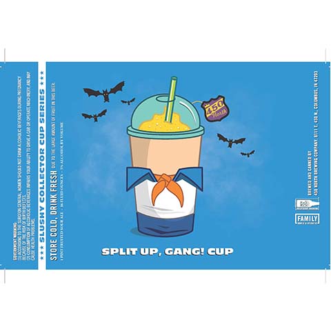 450 North Split Up, Gang Cup by 450 North Brewing Company, beer label