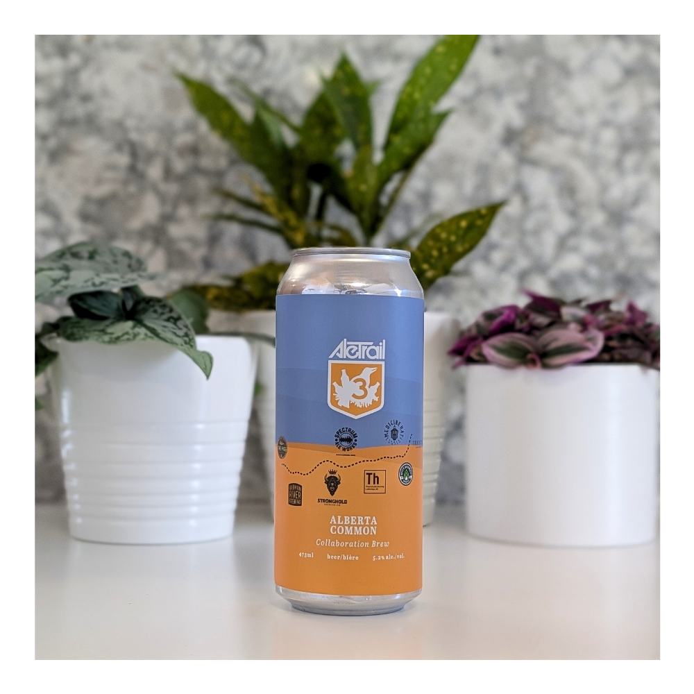 AleTrail Alberta Common Collaboration Brew by Medicine Hat Brewing Company, beer label