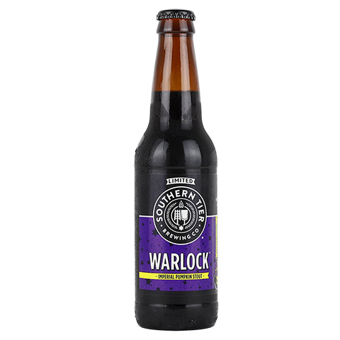 Southern Tier Warlock Imperial Pumpkin Stout by Southern Tier Distilling Co., beer label