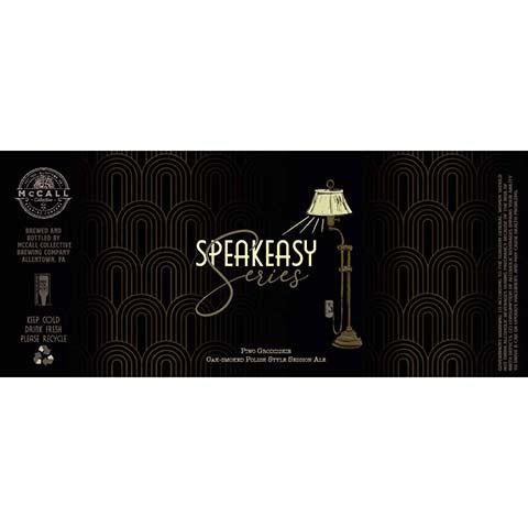 McCall Speakeasy Series Piwo Grodziskie Session by McCall Collective Brewing Company, beer label