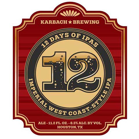 Karbach 12 Imperial West-Coast Style IPA by Karbach Brewing Co, beer label