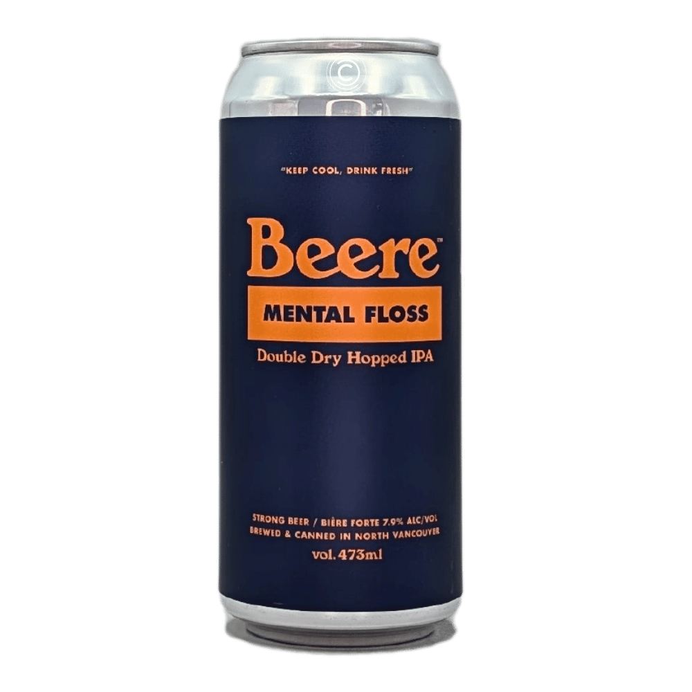 Mental Floss Double Dry Hopped Hazy IPA by Beere Brewing Company, beer label