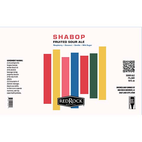Red Rock Shabop Fruited Sour Ale by Red Rock Brewing Co, beer label