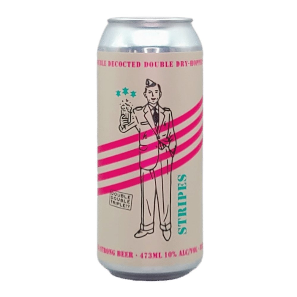 Co. x Eighty Eight Brewing Co. Stripes Double Decocted Double Dry Hopped Triple IPA by Tailgunner Brewing Company, beer label