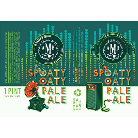 Appalachian Spoaty Oaty Pale Ale by Appalachian Brewing Co., beer label