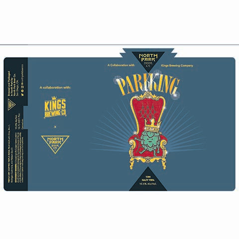 North Park Parkking TDH Hazy IPA by North Park Beer Co., beer label