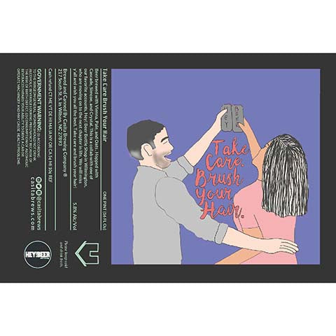 Casita Take Care Brush Your Hair Pale Ale by Casita Brewing Company, beer label