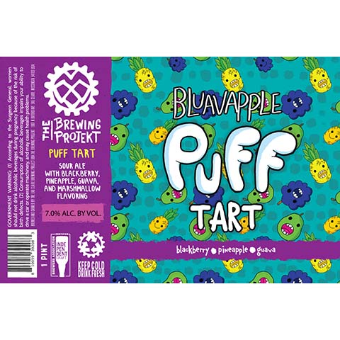 The Brewing Projekt Bluavapple Puff Tart by The Brewing Projekt, beer label