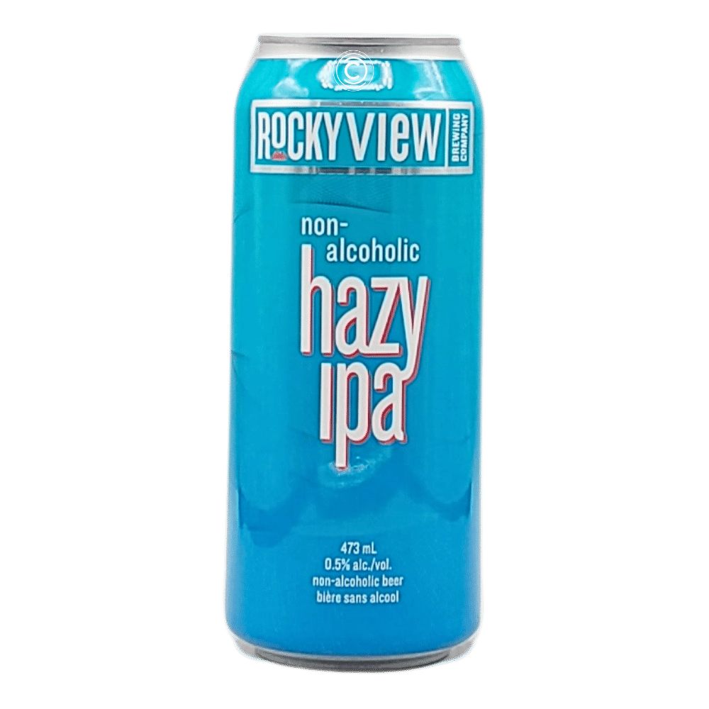 Hazy IPA Non-Alcoholic by Rocky View Brewing Company, beer label