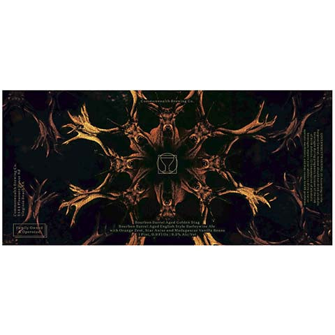 Commonwealth Bourbon Barrel Aged Golden Stag by Commonwealth Brewing Co., beer label