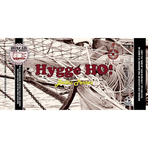 Boxcar Hygge HO! Baltic Porter by Boxcar Brew Works, beer label