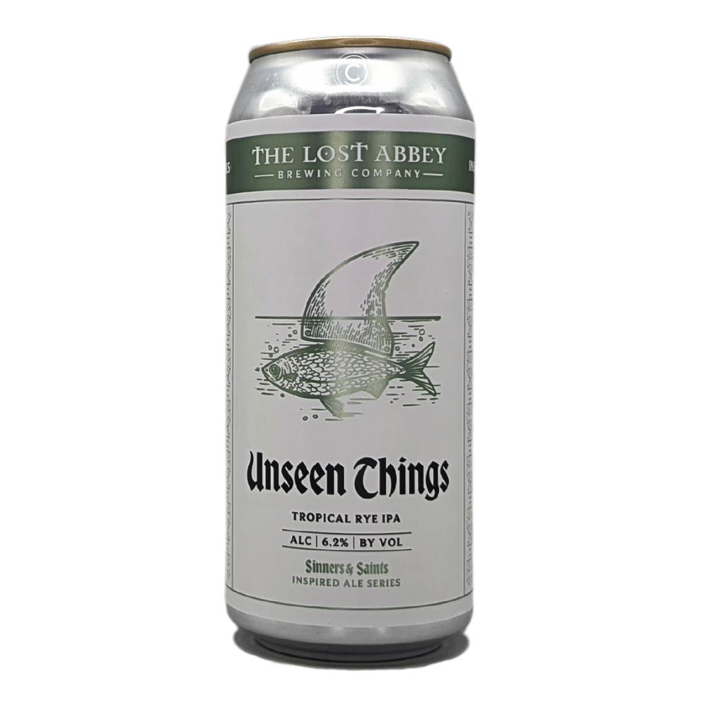 Unseen Things Tropical Rye IPA by The Lost Abbey, beer label