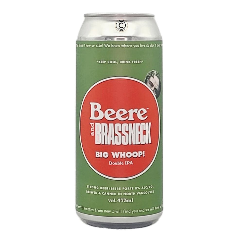 x Brassneck Brewery Big Whoop Double IPA by Beere Brewing Company, beer label