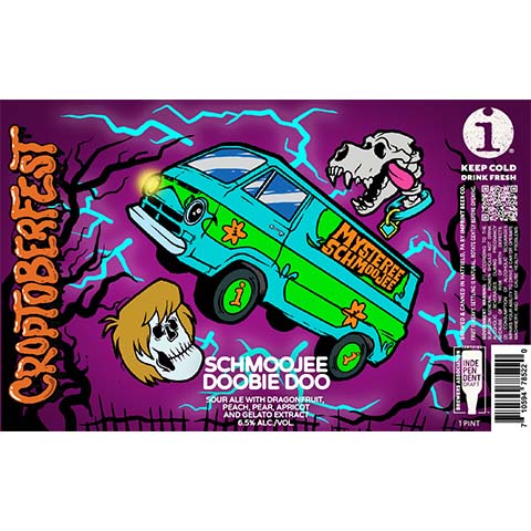 Imprint Schmoojee Doobie Doo Croptoberfest Mysteree Schmoojee Sour by Imprint Beer Company, beer label