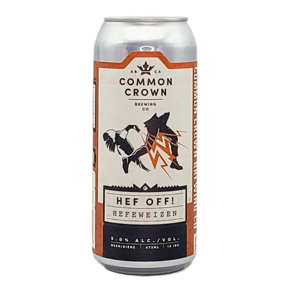 Hef Off! Hefeweizen by Common Crown Brewing Co., beer label