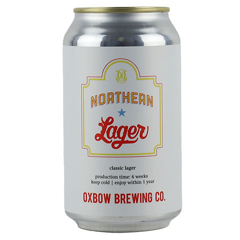 Oxbow Northern Lager by Oxbow Brewing Co, beer label