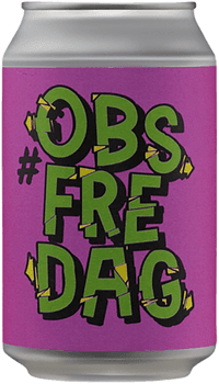 Obsfredag by Brewhuslän, beer label