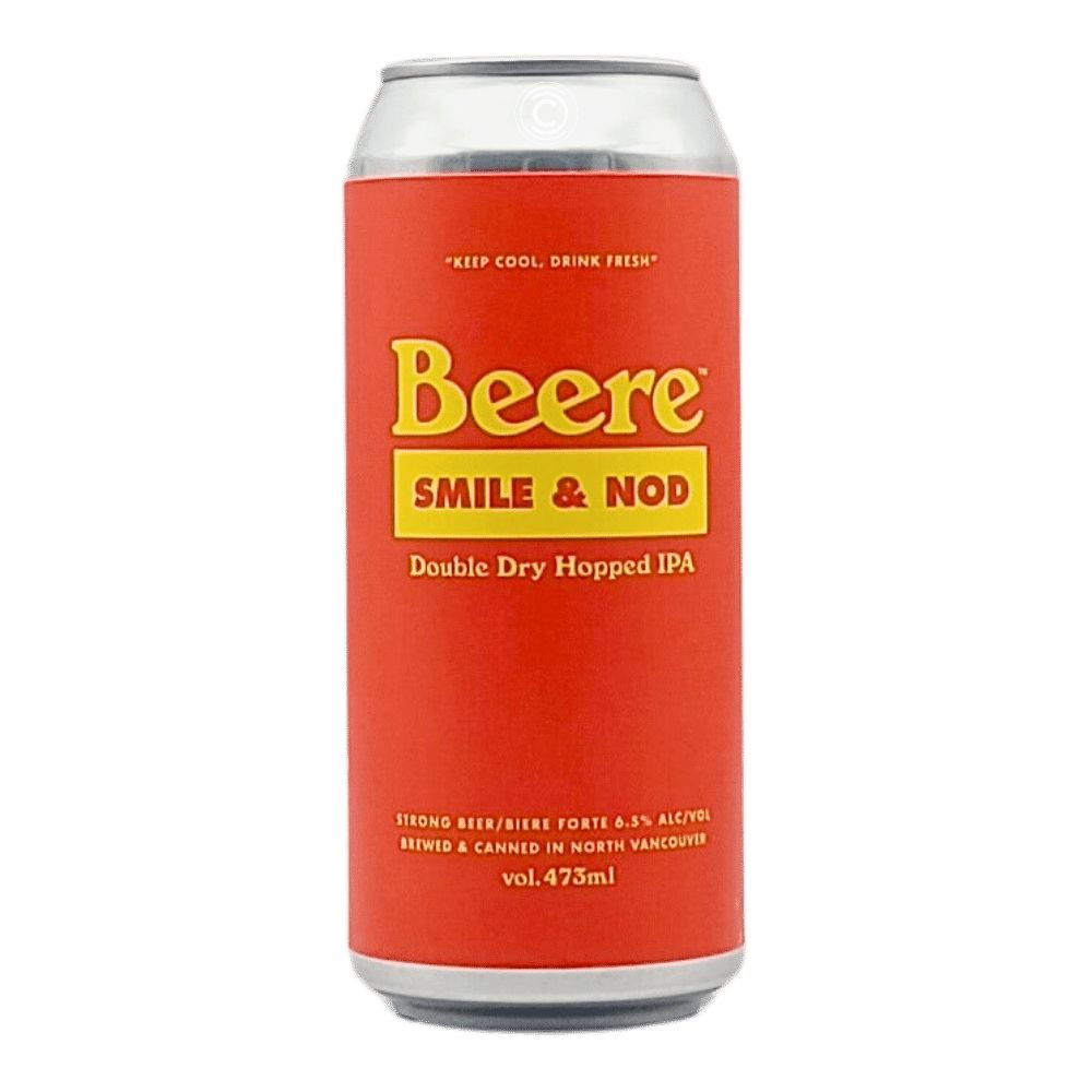 Smile & Nod Hazy IPA by Beere Brewing Company, beer label