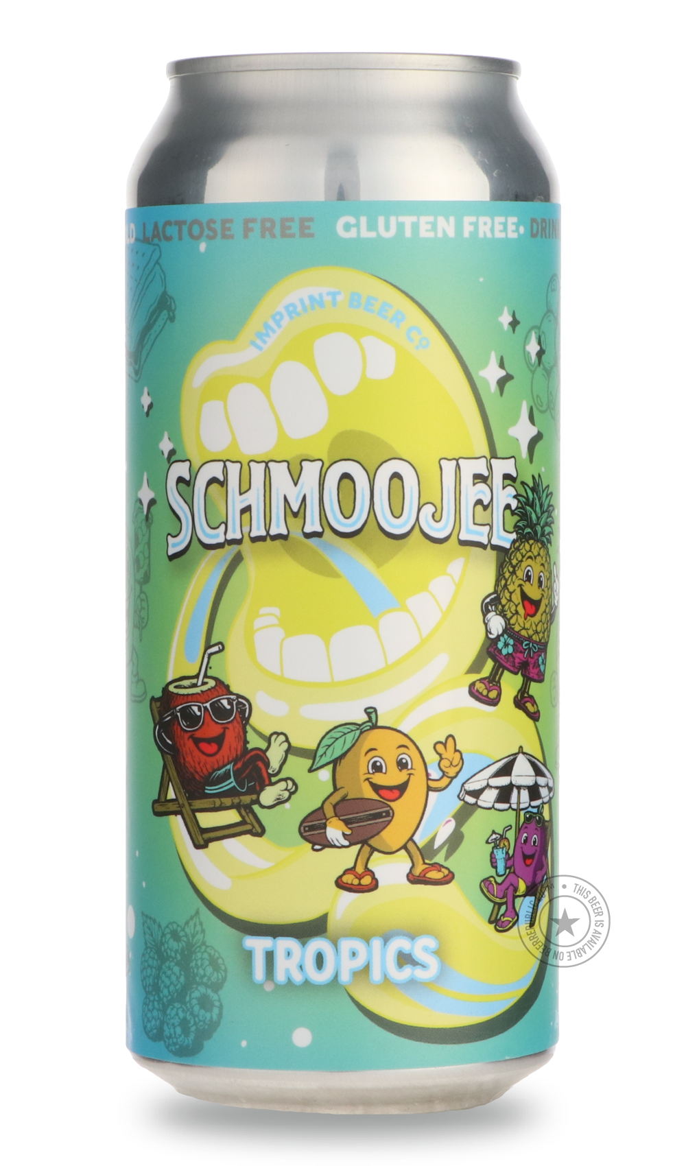Schmoojee Tropics by Imprint Beer Company, beer label