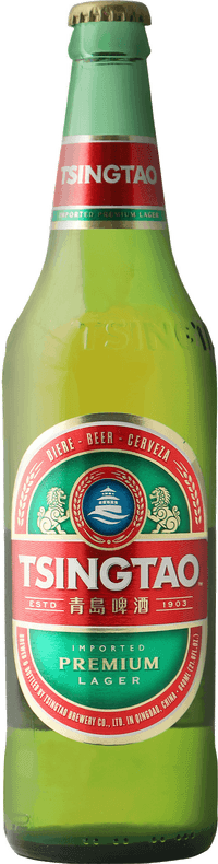 Premium by Tsingtao Brewery, beer label