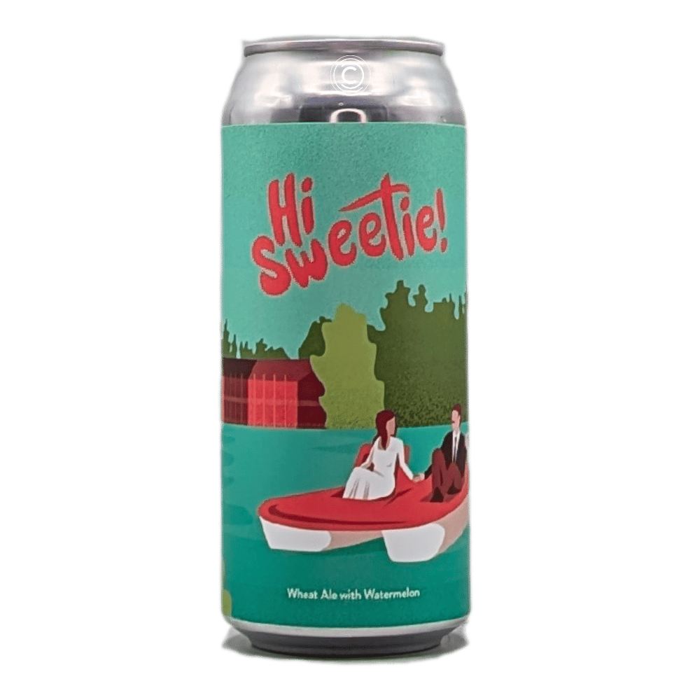 Hey Sweetie Watermelon Wheat Ale by Born Brewing Co., beer label