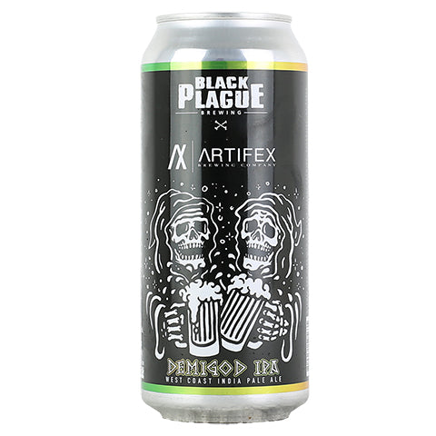 Black Plague Demigod IPA by Black Plague Brewing, beer label