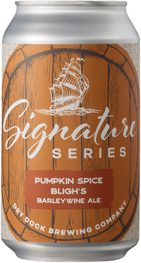 Bligh's Pumpkin Spice Barleywine Ale by Dry Dock Brewing Company, beer label