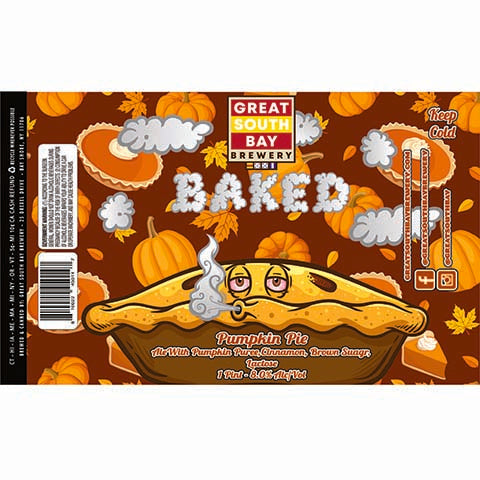 Great South Bay Baked Pumpkin Pie Ale by Great South Bay Brewery, beer label