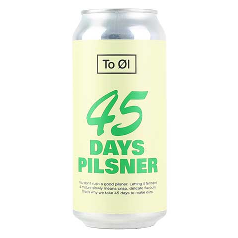 To Ol 45 Days Organic Pilsner by To-Ol, beer label