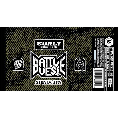 Surly Battle Vest Strata IPA by Surly Brewing Company, beer label