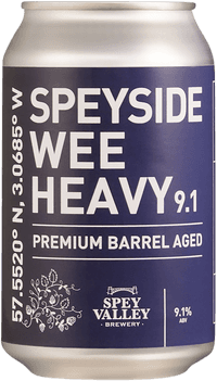 Speyside Wee Heavy by Spey Valley Brewery, beer label