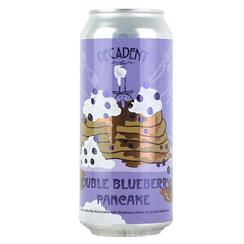Decadent Double Blueberry Pancake DIPA by Decadent Ales, beer label