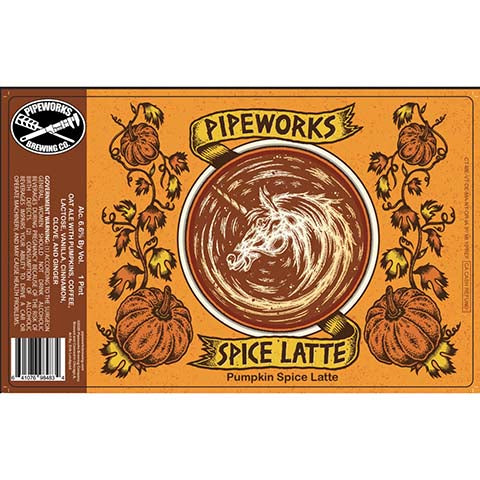 Pipeworks Spice Latte Oat Ale by Pipeworks Brewing Co, beer label