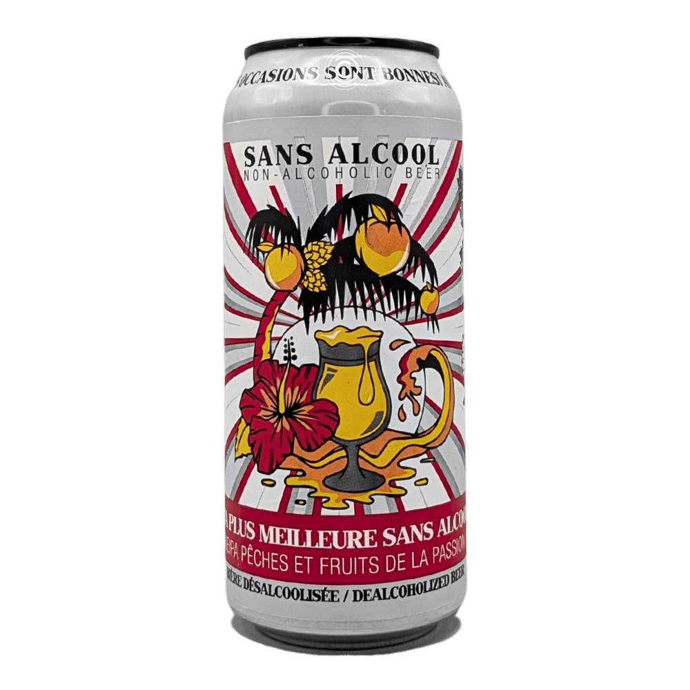 Non-Alcoholic Hazy IPA With Peach and Passionfruit by Lagabière Microbrewery, beer label