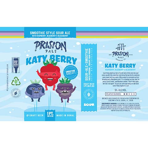 Prision Pals Katy Berry Sour Ale by Prision Pals Brewing Co., beer label