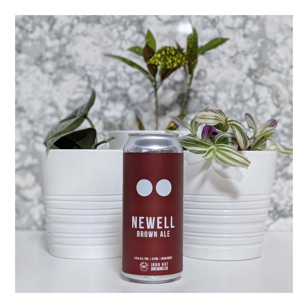 Newell Brown Ale by Iron Hat Brewing Company, beer label