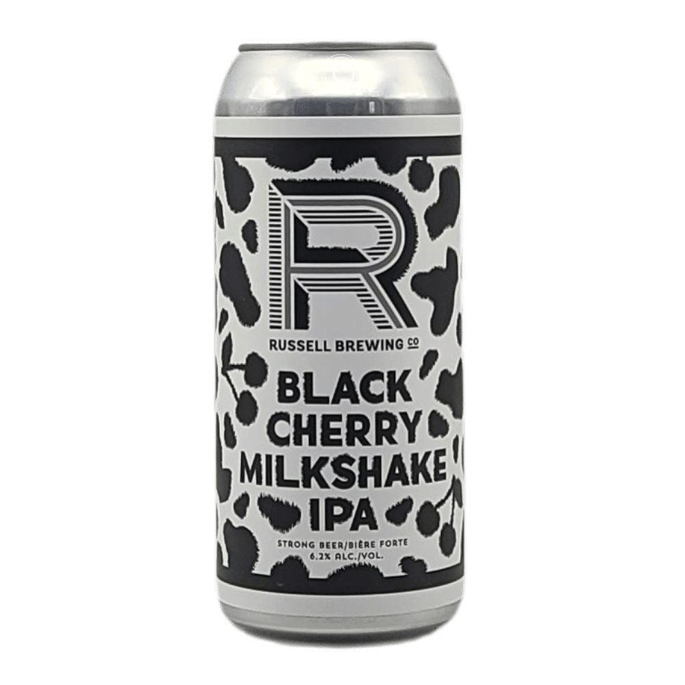 Black Cherry Milkshake IPA by Russell Brewing, beer label