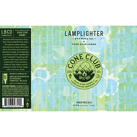 Lamplighter Cone Club IPA by Lamplighter Brewing Co., beer label