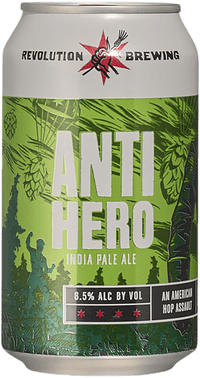 Anti Hero by Revolution Brewing, beer label
